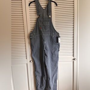 BNWT Dickies pin stripe overalls medium